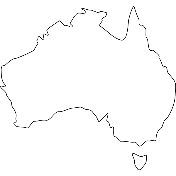 Map of Australia showing local transcription infrastructure